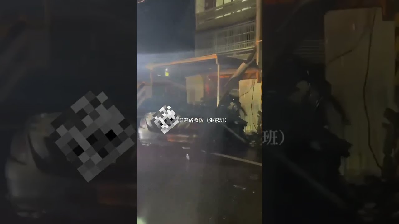 快訊／台南傳賓士車自撞電線桿  釀2死不幸