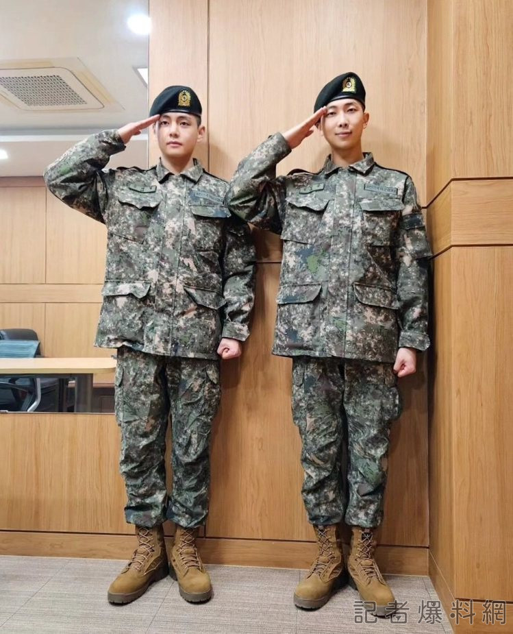 BTS防彈少年團RM＆V新兵結訓　成最精銳訓練兵受表揚