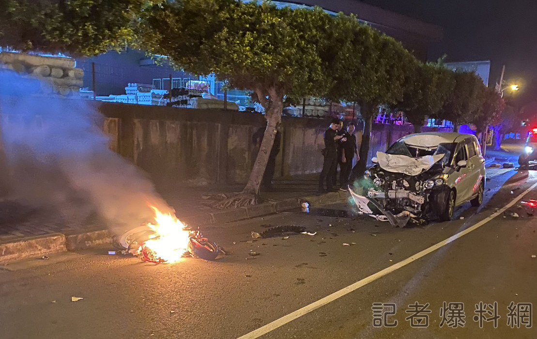 2移工共乘電動車逆向  與汽車碰撞2死