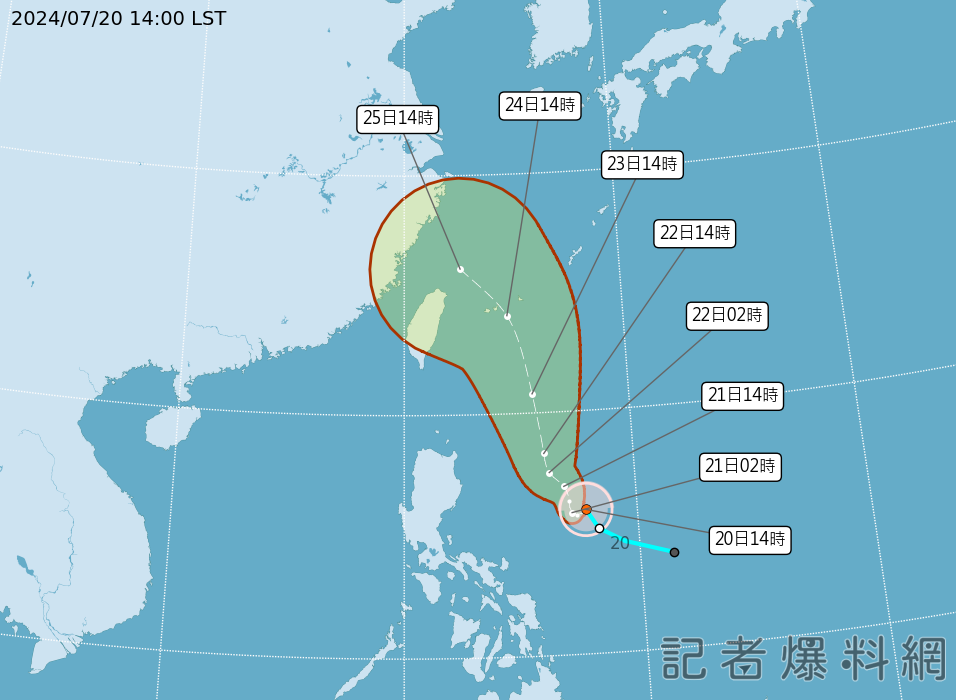快訊／「凱米」颱風生成！最快周二發海警　這兩天最接近台灣