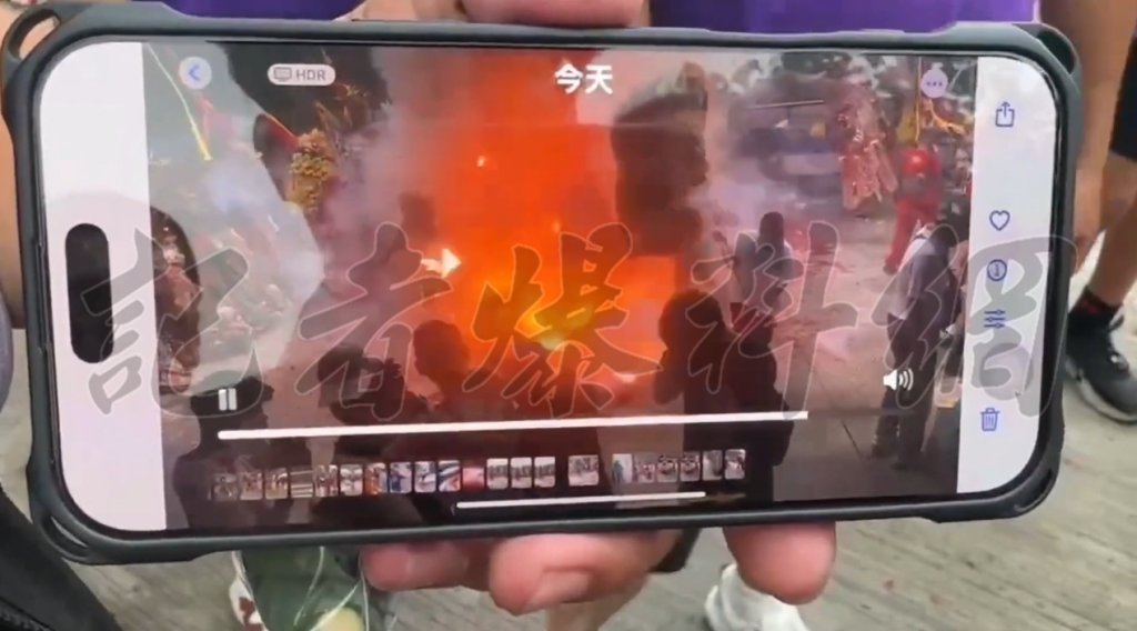 驚悚影片曝！恆春廟會「扛轎踩炮」炸出火海　8人燒燙傷全送醫