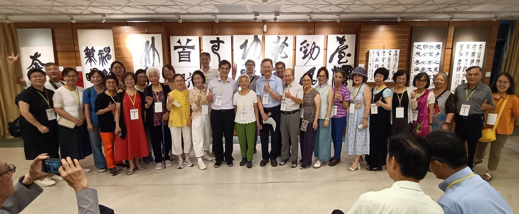 影音/歌詠新竹・臺灣書藝學會首展 竹東鎮樹杞林文化館舉行