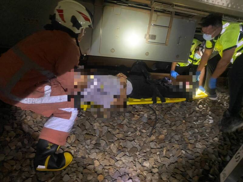 男子北新竹車站落軌　遭進站列車撞擊左腳掌斷肢