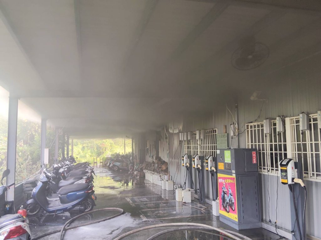 琉球鄉電動機車換電站火警！　無人傷亡原因待查