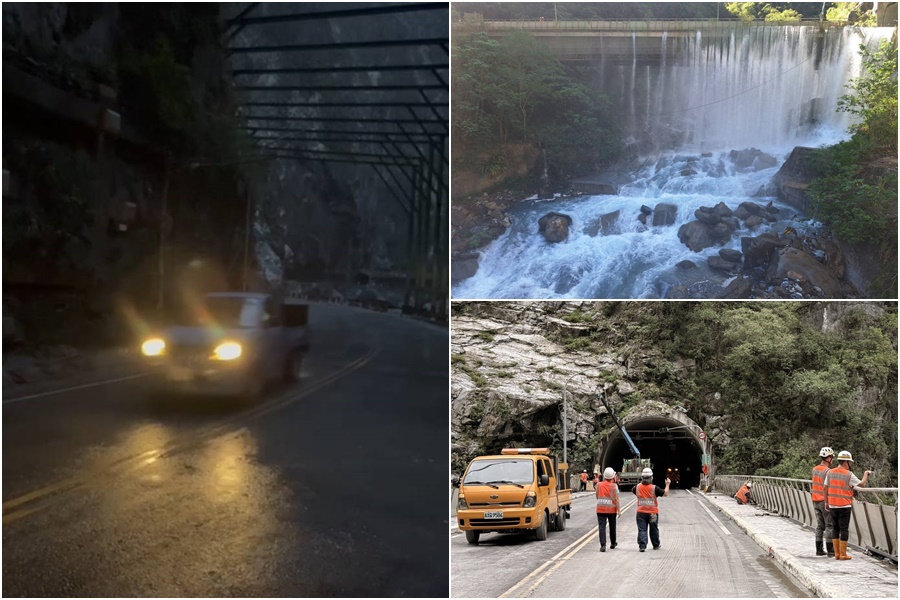 影音/燕子口堰塞湖水位下降消失 台8線天祥至閣口路段開放通行