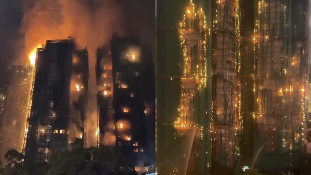 火燒超過30小時！香港宏福苑慘成火海　75死12命危：消防員殉職