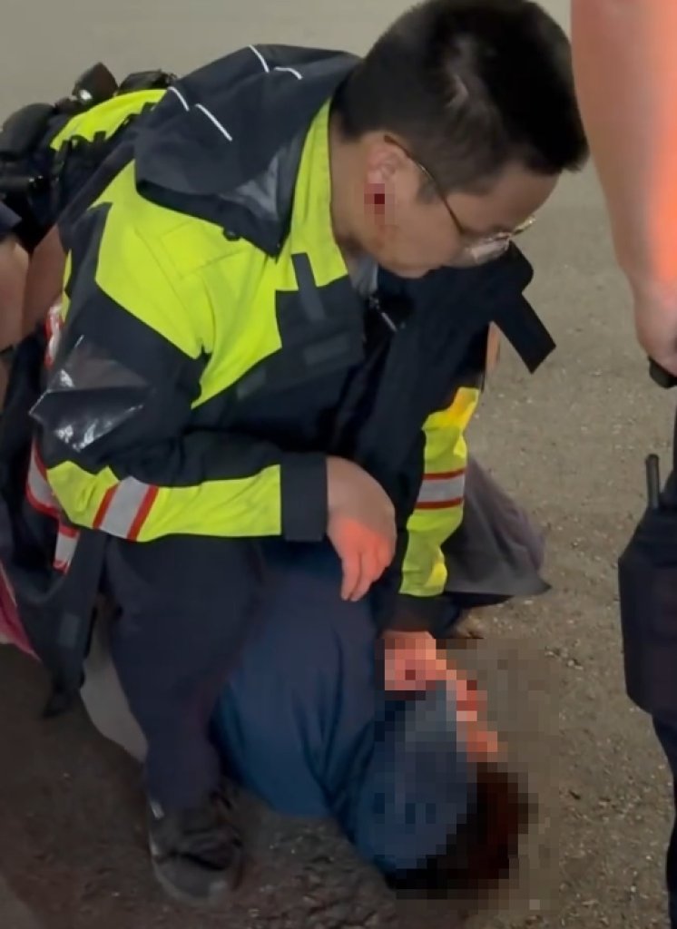 追不到前女同事偷跟蹤！ 　台中痴漢拒捕反抗受傷警掛彩