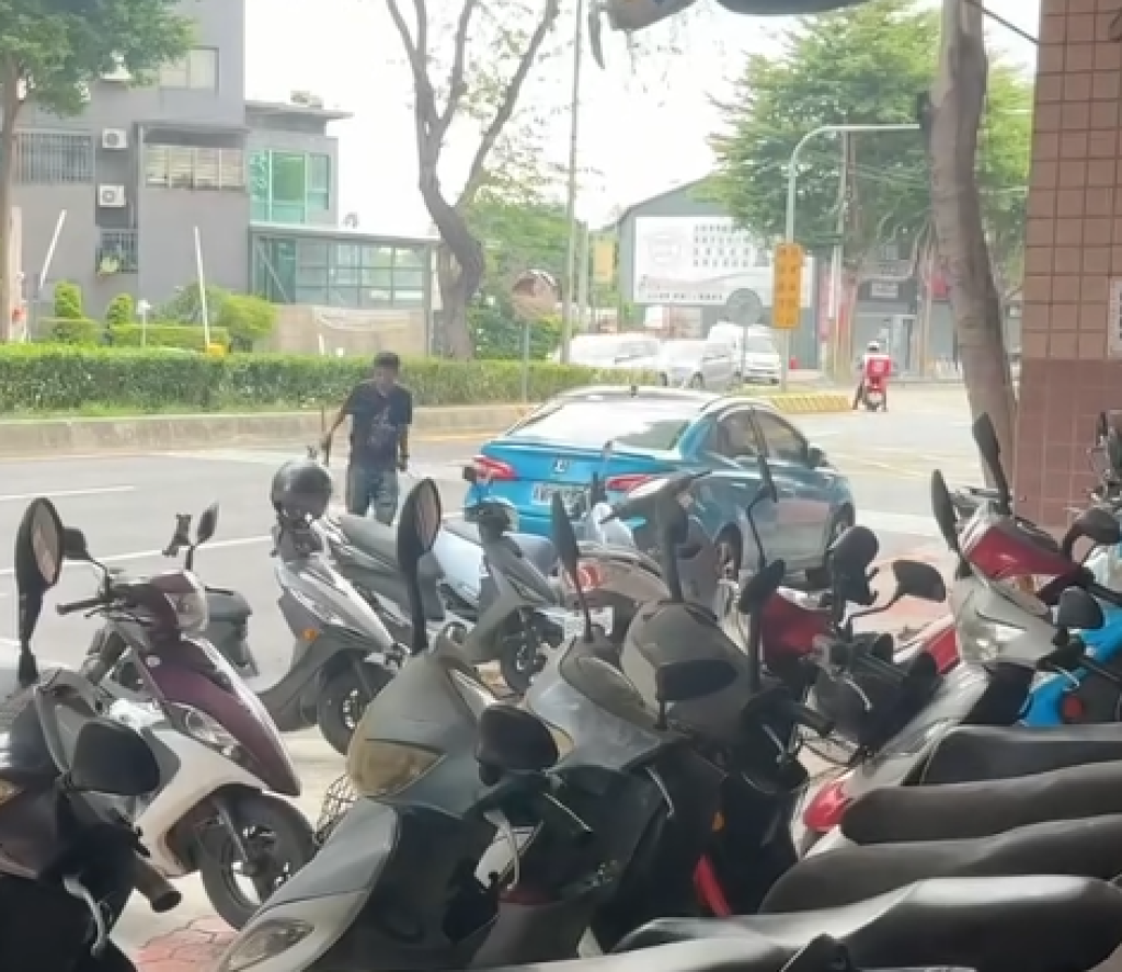 台中狂男亂砸路邊停車！ 　6車遭殃員警到場壓制逮捕