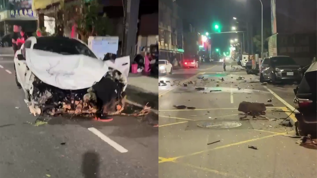 快訊／台南嚴重車禍！百萬轎車狠撞婦人…駕駛肇逃　現場畫面曝