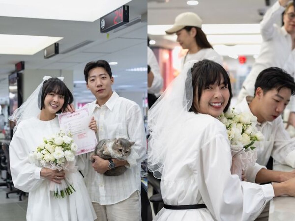 黃沐妍甜曬結婚照 感性告白「35歲,真的嫁出去了!」