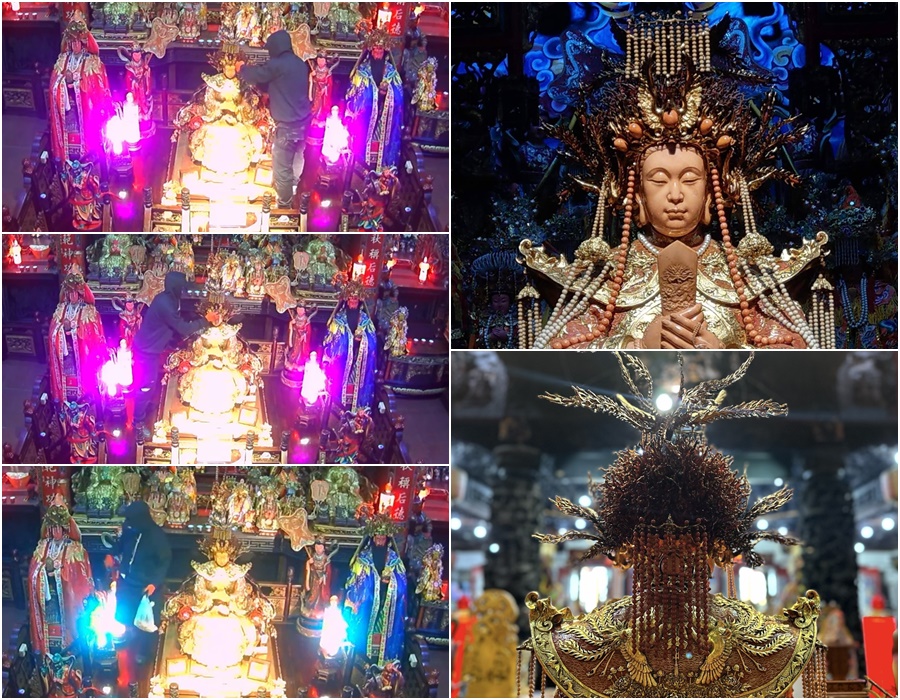 影音/真是賊膽包天 敢在寶石珊瑚媽祖頭上動寶 偷走約2600萬寶物