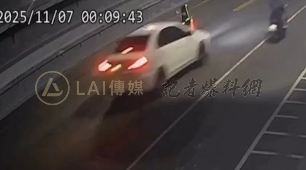 影／驚悚！高雄工人遭撞飛骨折　撞擊瞬間曝「他1秒從鏡頭不見」