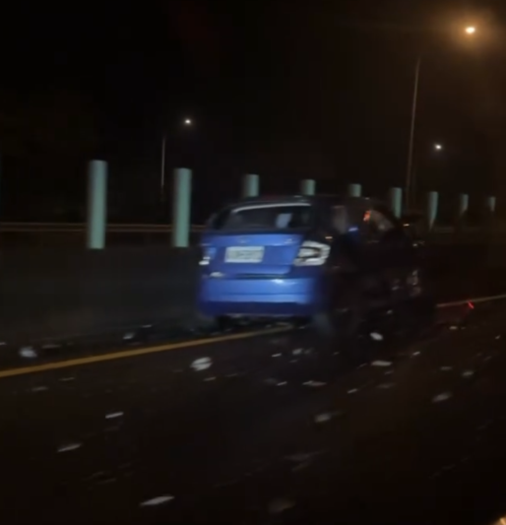 國道掉落物闖大禍! 害17車受損4人受傷