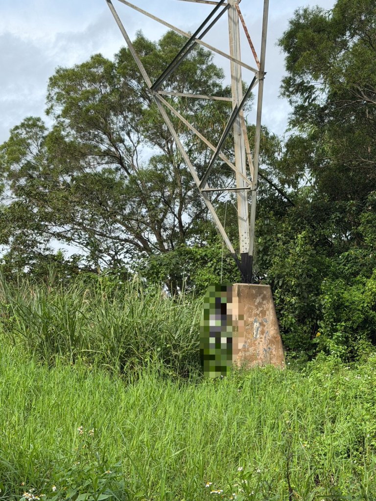 虎頭山環保公園驚見男子吊掛電塔下方 軀幹「屍僵」死因待釐清