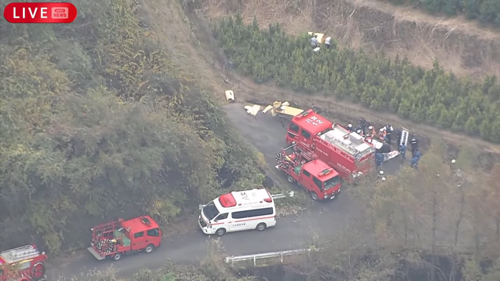 日本福岡小型飛機墜山區！　黑煙狂竄「機上人數不明」