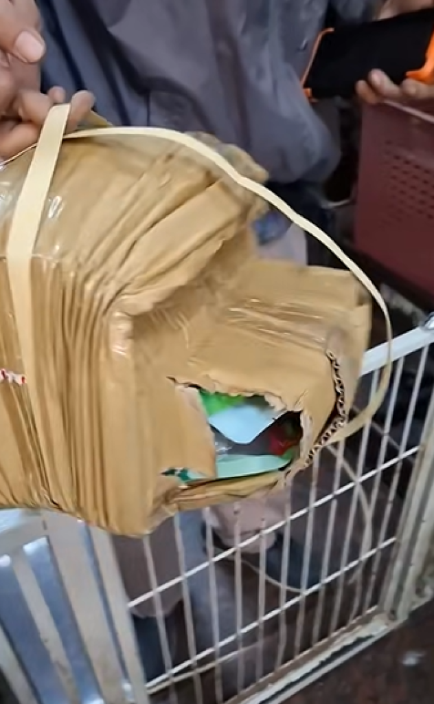 包裹「被壓成手風琴」！民眾怒批大榮貨運　網友笑：打開前記得先解壓縮