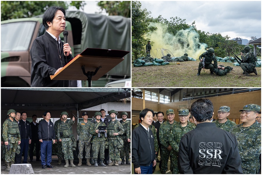 視導宜蘭後備教召訓練 賴清德：透過實力達到真和平的重要戰力