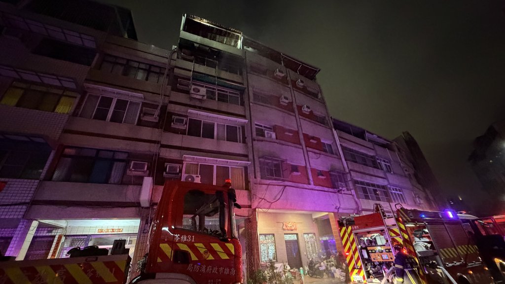 快訊／高雄透天竄火！2人逃出「1人送醫」