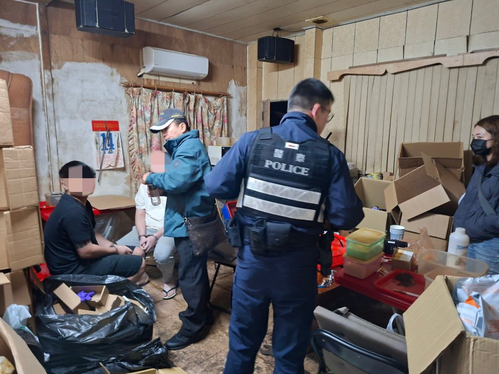 桃警「雷霆除暴」大掃蕩!破獲500萬彩虹菸毒窟