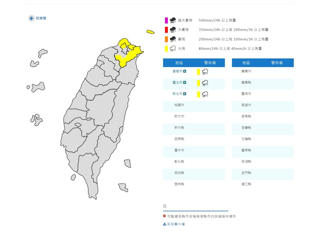 新年雨彈狂轟北北基!大雨特報一路下到明晨 山區慎防落石坍方