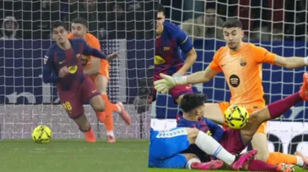 影/最狂防守!巴塞隆納門神「推隊友肉身救球」 禁區驚險影片瘋傳