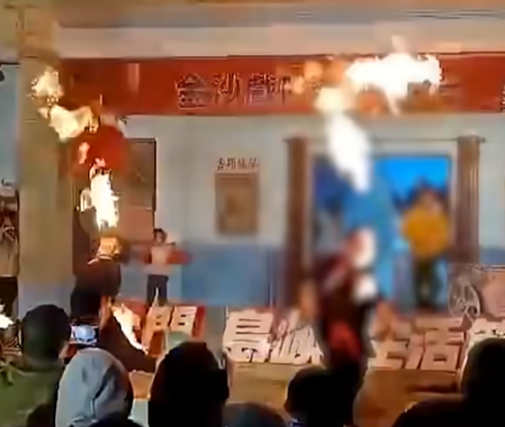 金門金沙戲院開幕夜變驚魂夜　火舞噴火回燃燒臉舞者緊急後送醫