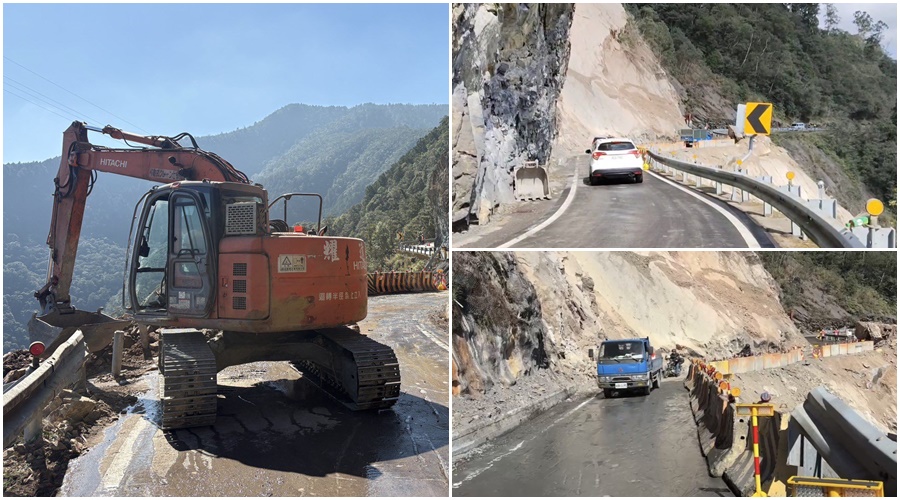 影音/北橫明池路段搶通-邊坡仍不穩定-不排除預警性封閉