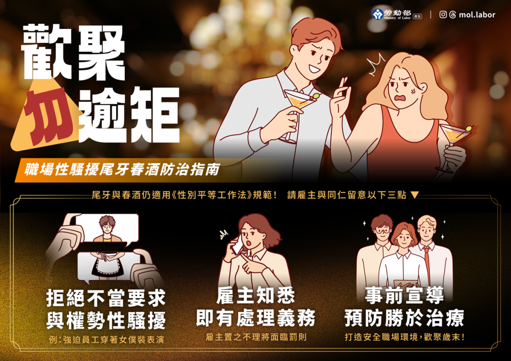 尾牙注意！強迫女員工「穿女僕裝、拉手唱歌跳舞」涉性騷　雇主若未處置將裁罰