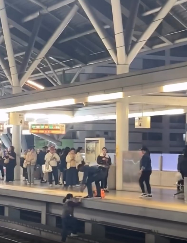 台中火車站驚魂夜！夫妻酒後口角「兩度跳軌」　鐵警急拉人