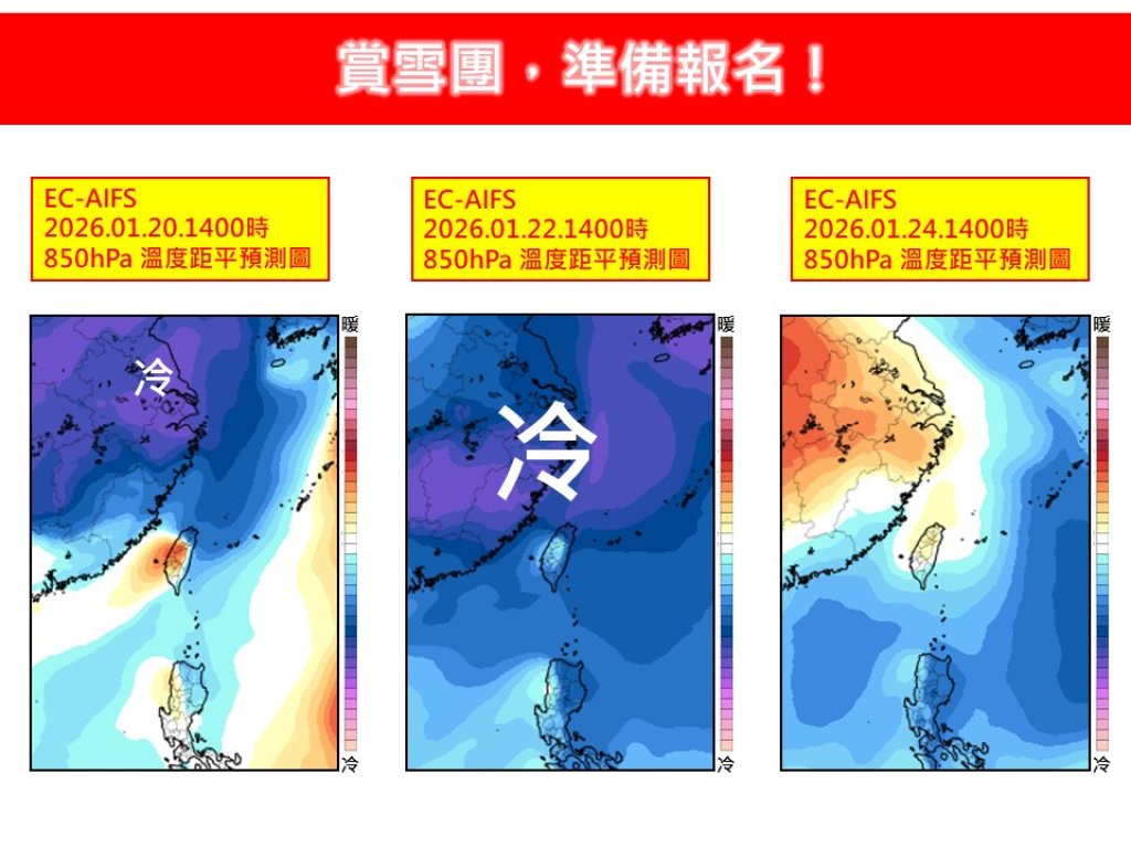 賞雪團預備備！冷氣團連3天報到　3000公尺高山「有望下雪又結冰」