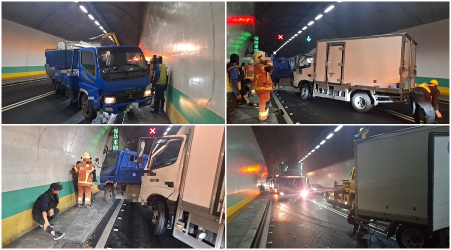 影音/國5彭山隧道車禍-2人受傷送醫